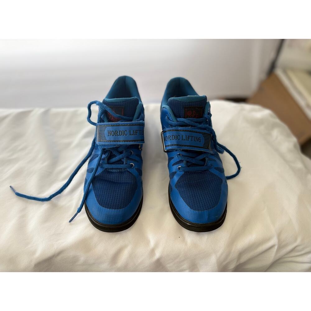 Nordic Lifting MEGIN Men's Size 8 Blue Powerlifting Weightlifting Squat Shoes
